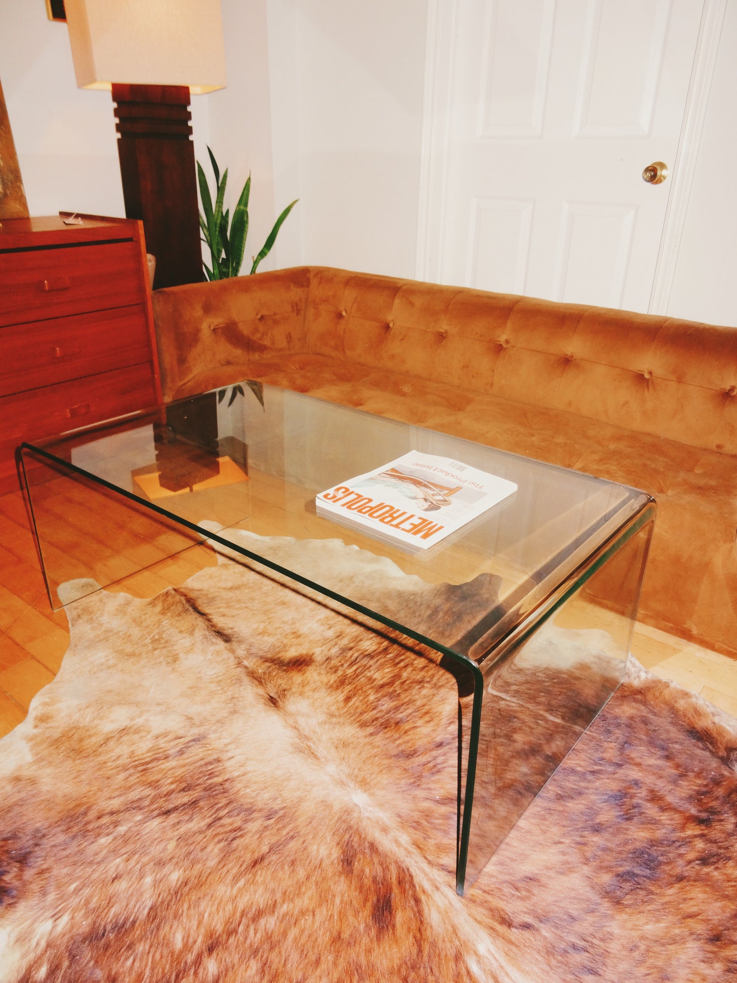 Long Tempered Glass Coffee Table 2