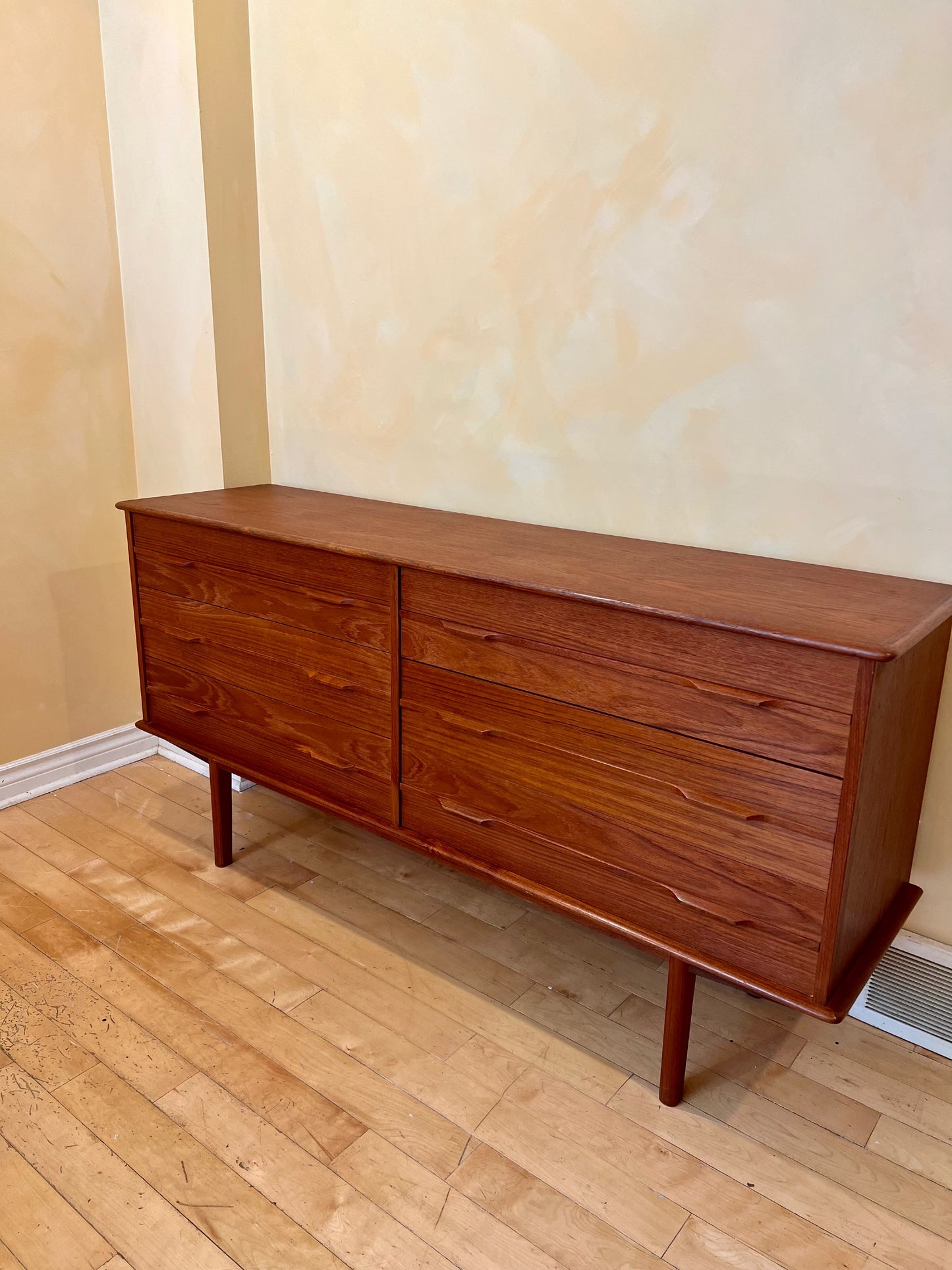 Six Drawer Scandinavian Teak Dresser