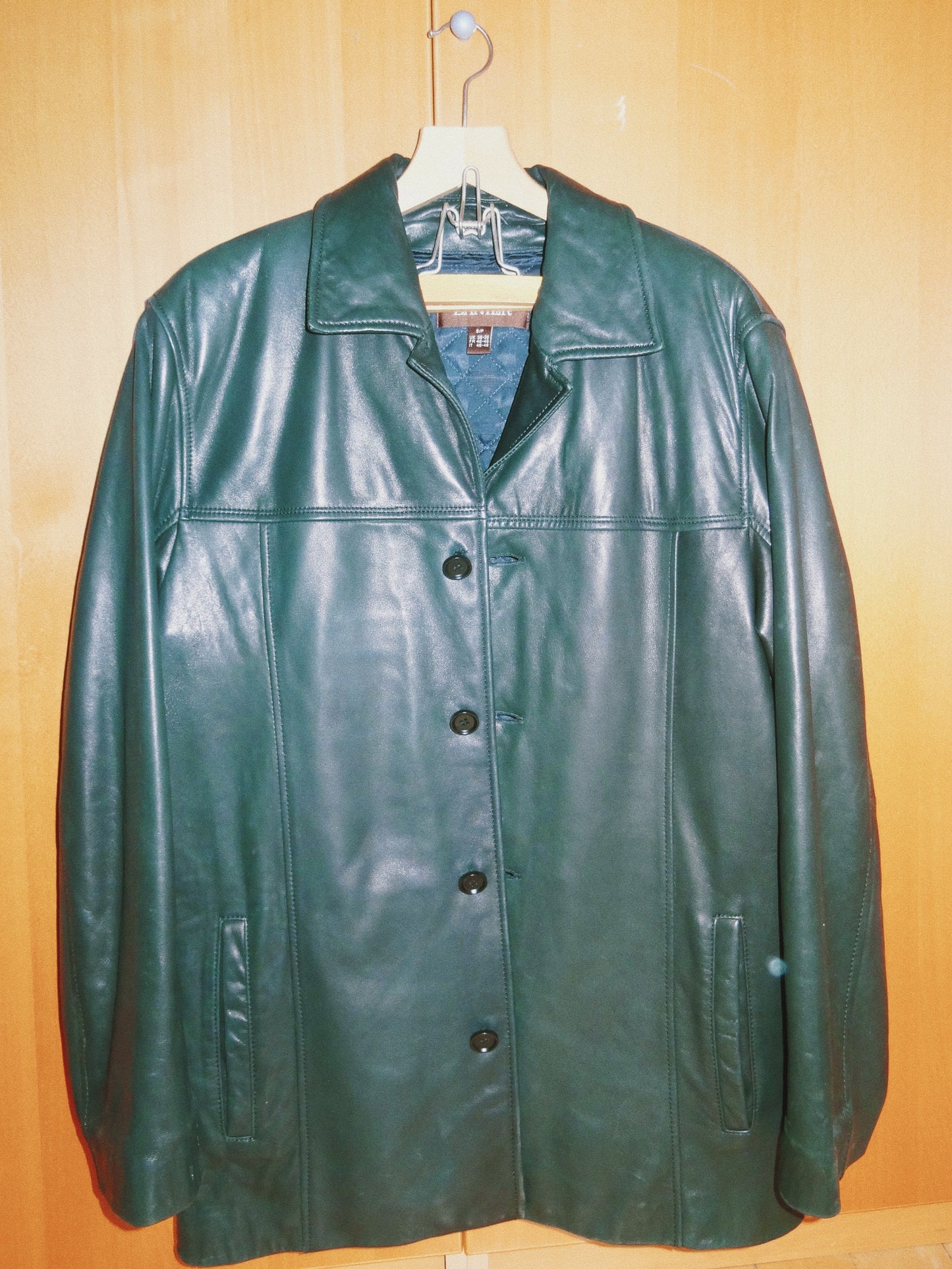 Oversized Vintage Soft Leather Jacket