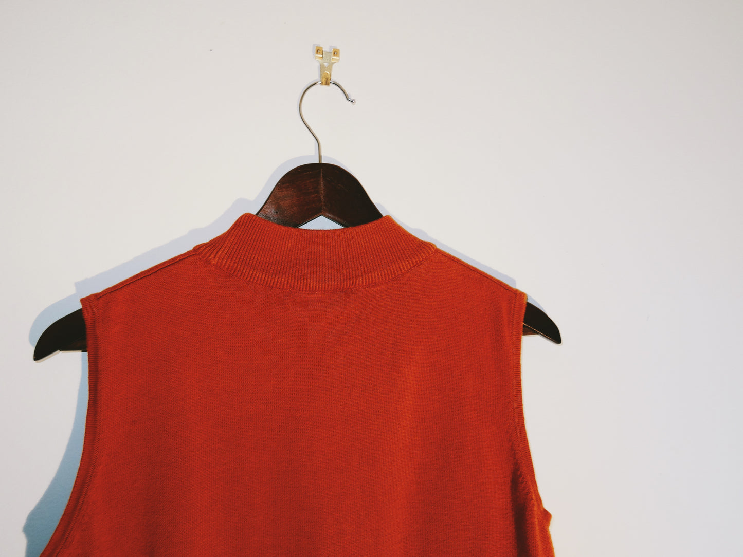 Orange Mock Neck Vest (Size Med)