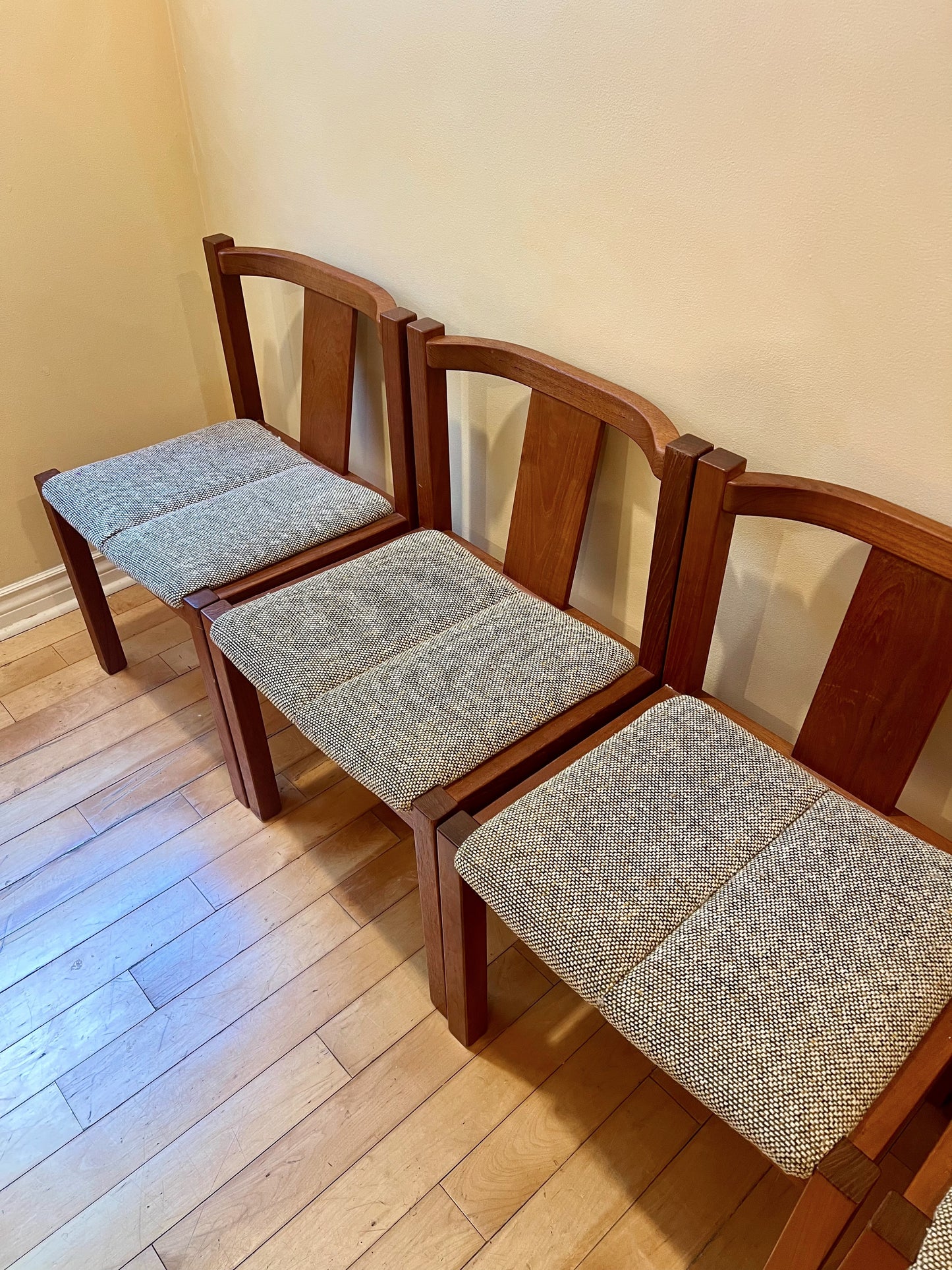 Danish Teak Dining Set  Includes Dyrlund Teak Table and Six Matching Chairs