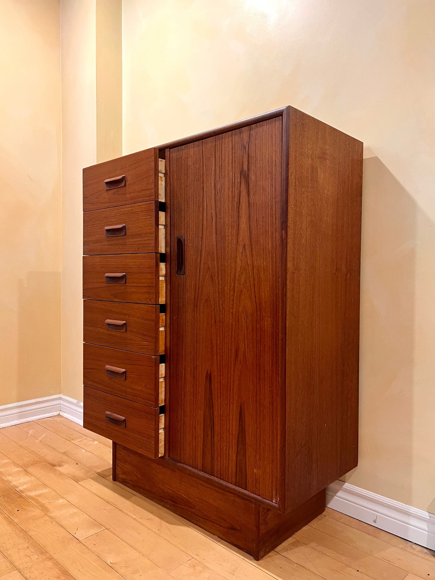Solid Teak Gentlemen’s Dresser