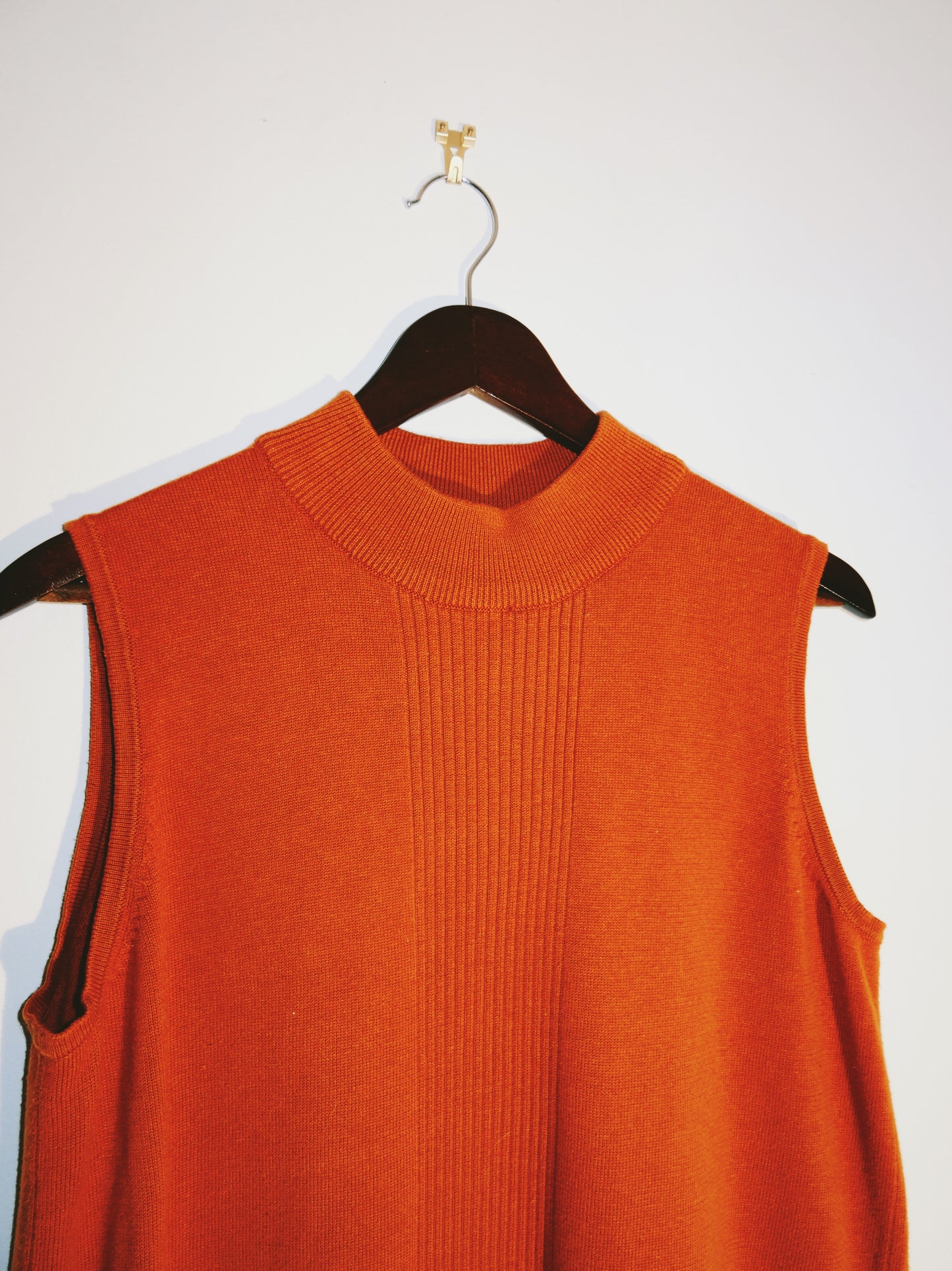 Orange Mock Neck Vest (Size Med)