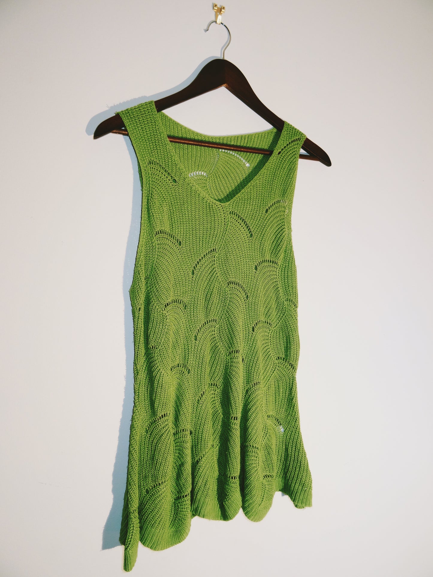 Extra Mini Knit Green Dress/ Top