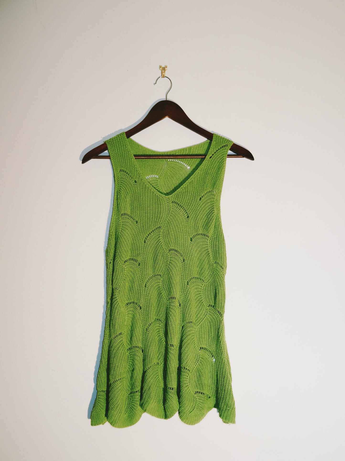 Extra Mini Knit Green Dress/ Top