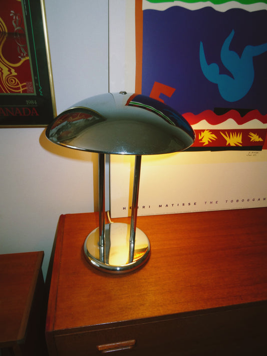 Double Bulb Chrome Lamp