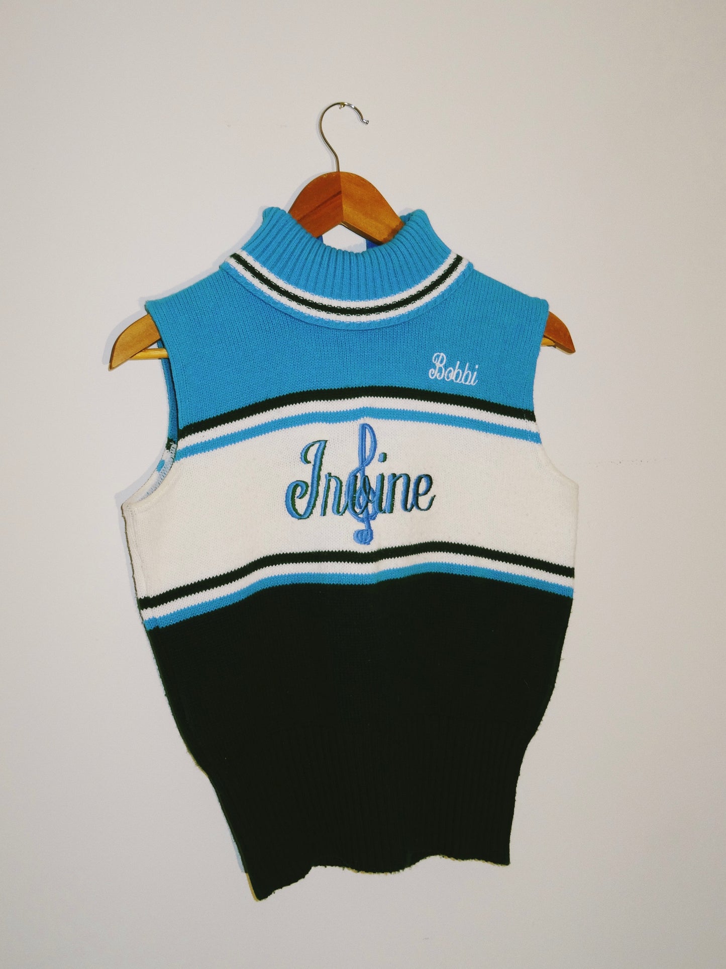 Vintage Sleeveless Knit Quarter Zip