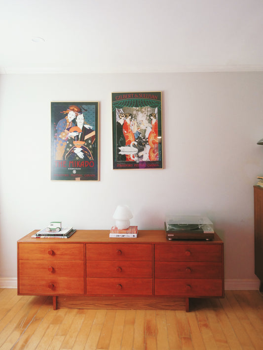 Mid Century Style Sideboard/ Nine Drawer