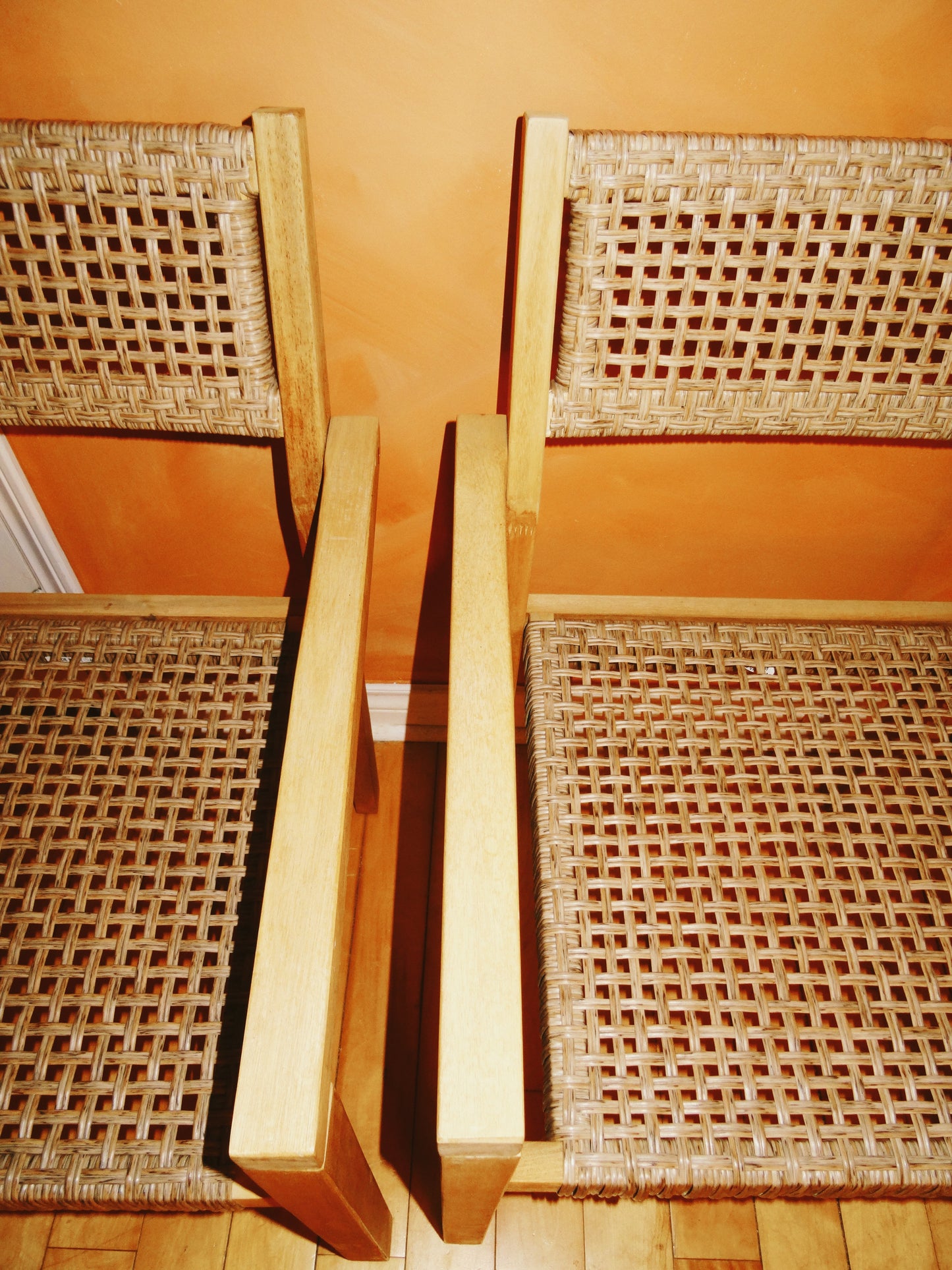 Rattan Style Chairs (Set of Two)