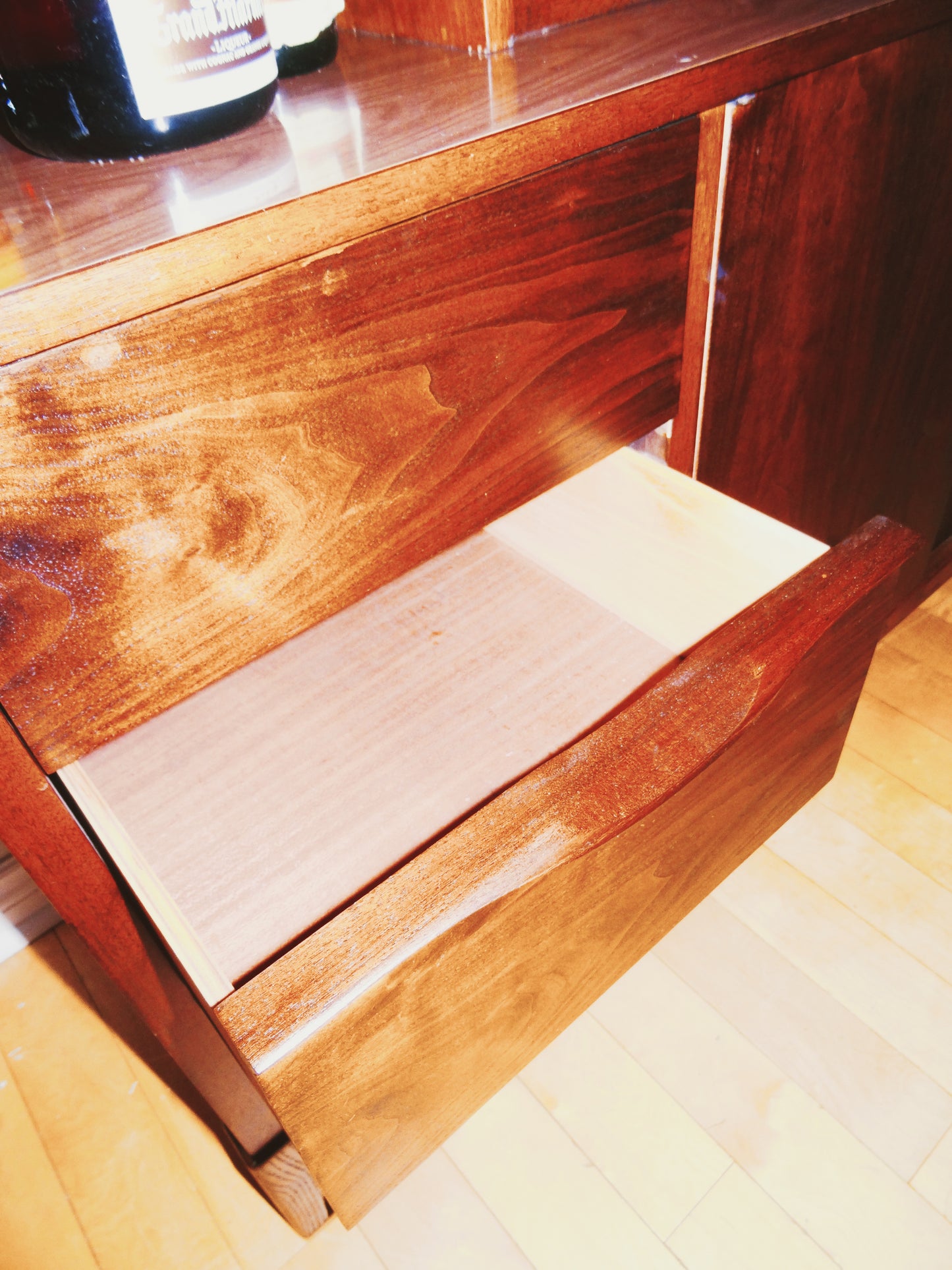 Mid Century Style Detachable Hutch/ Cabinet