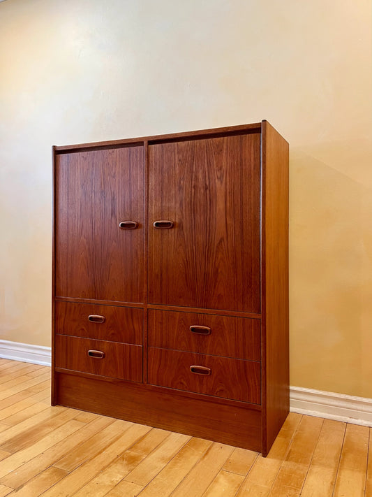 Mid Century Teak Armoire