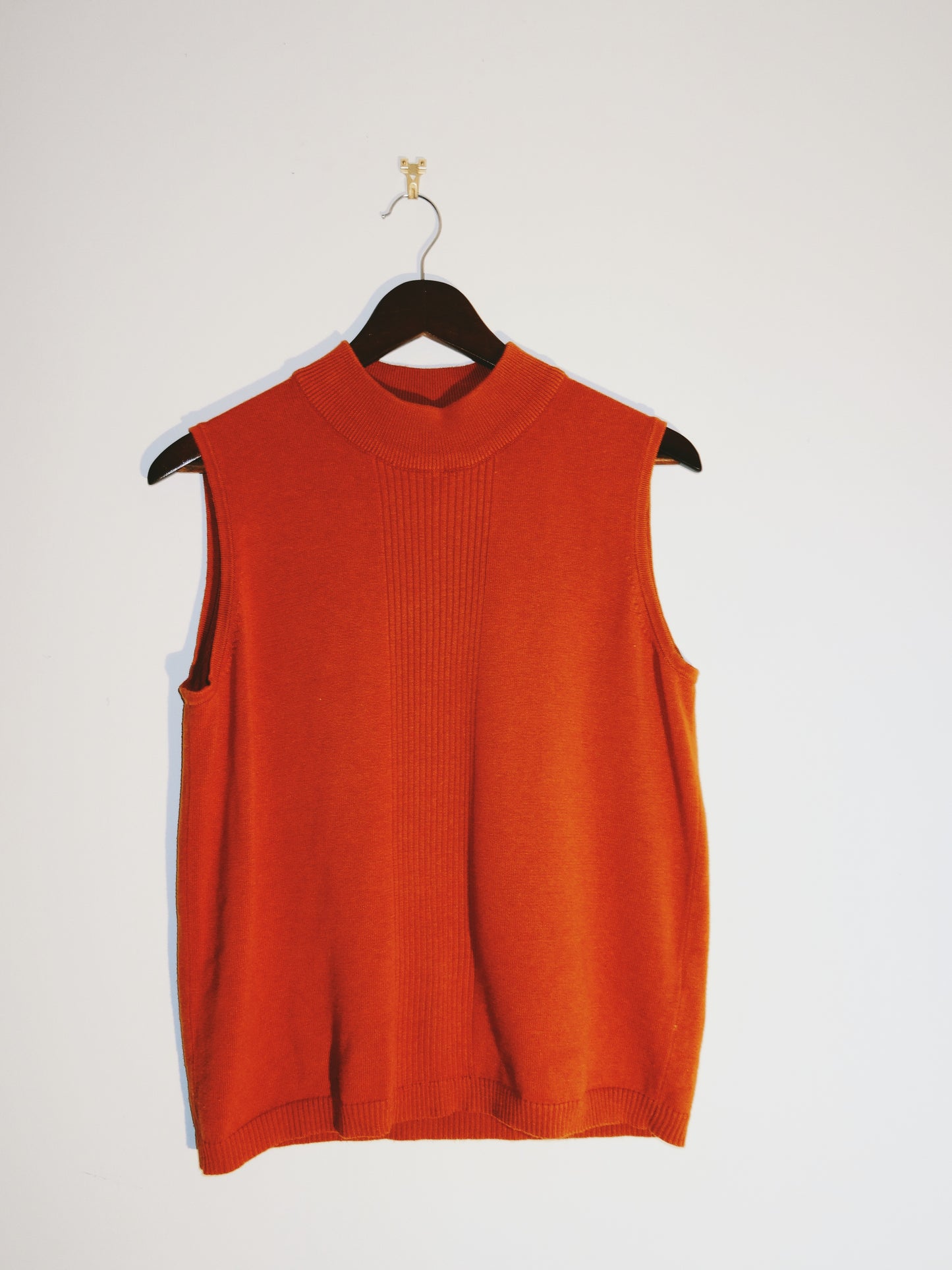 Orange Mock Neck Vest (Size Med)