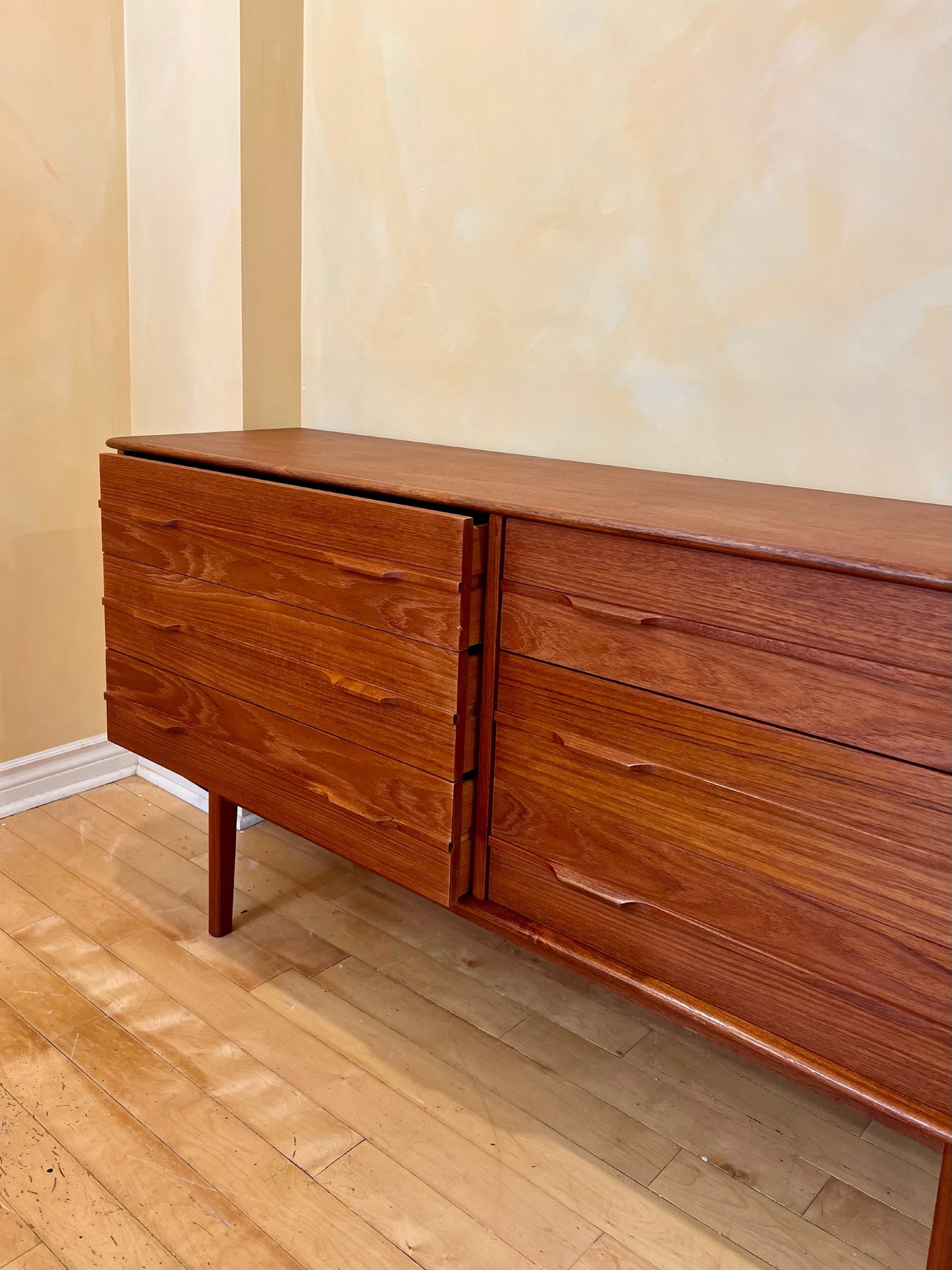 Six Drawer Scandinavian Teak Dresser