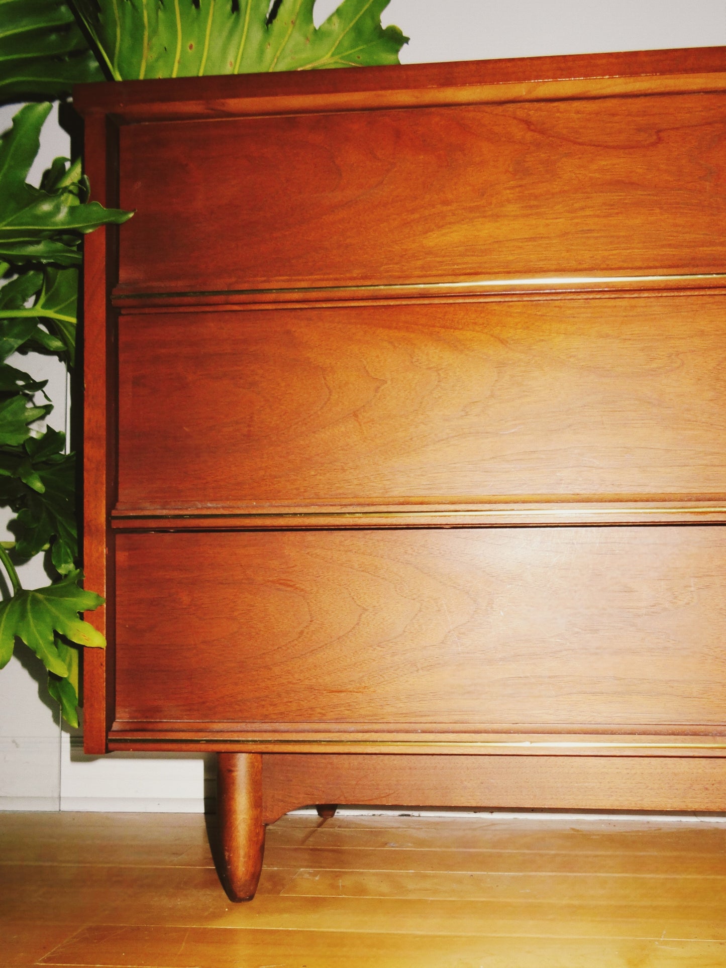 Solid Oak Mid Century Dresser