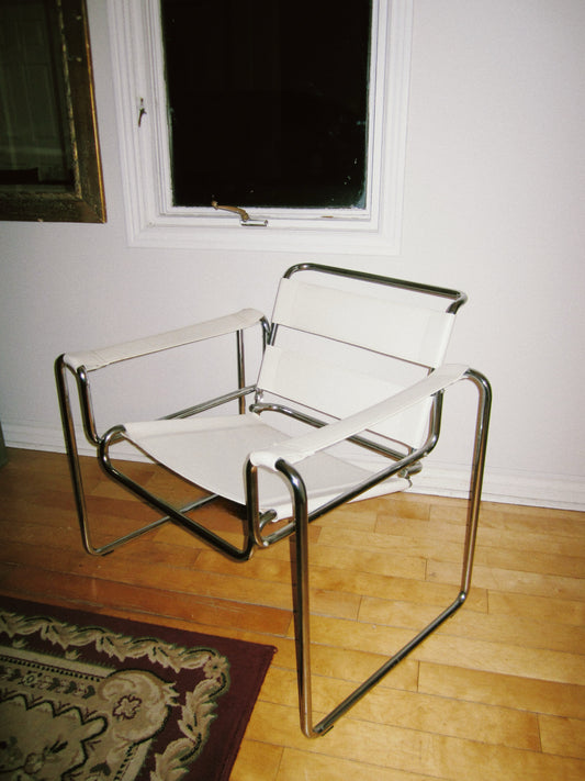 White Chrome Wassily Chair Replica