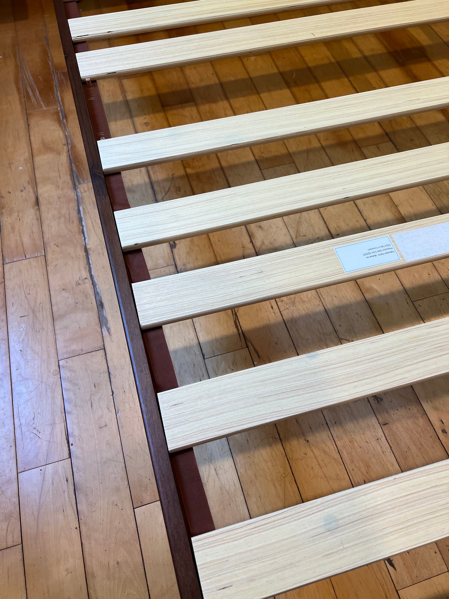 Mid Century Scandinavian Teak Bed Frame/ Headboard