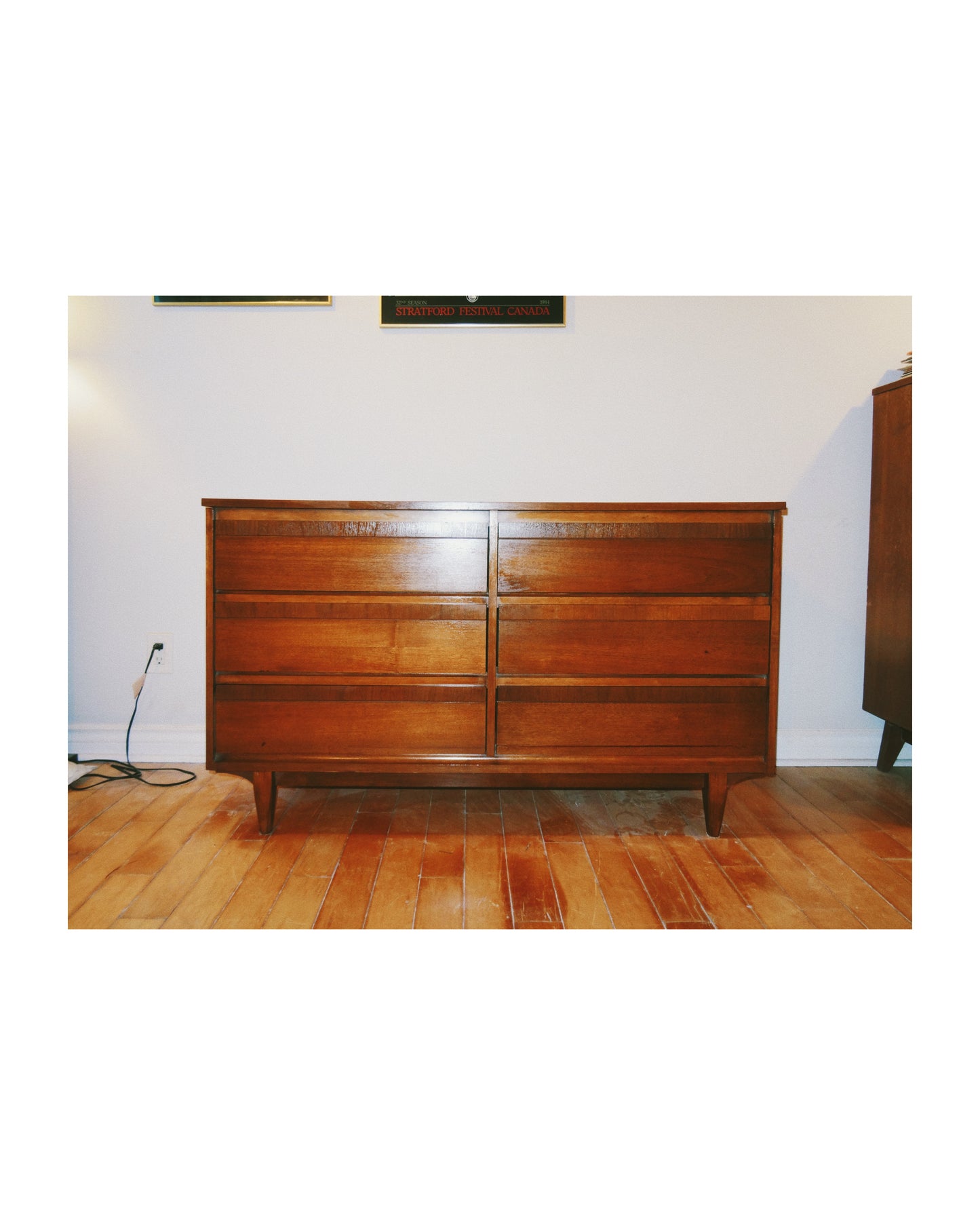 Six Drawer Walnut Dresser #1