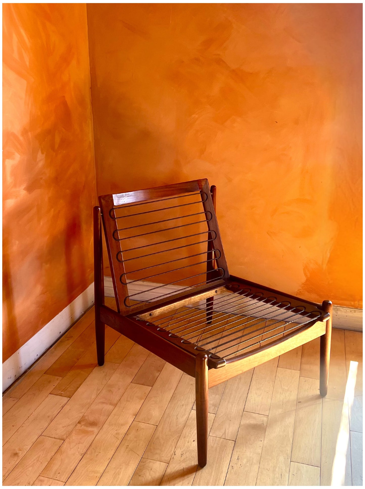 Mid Century Teak Accent Chair