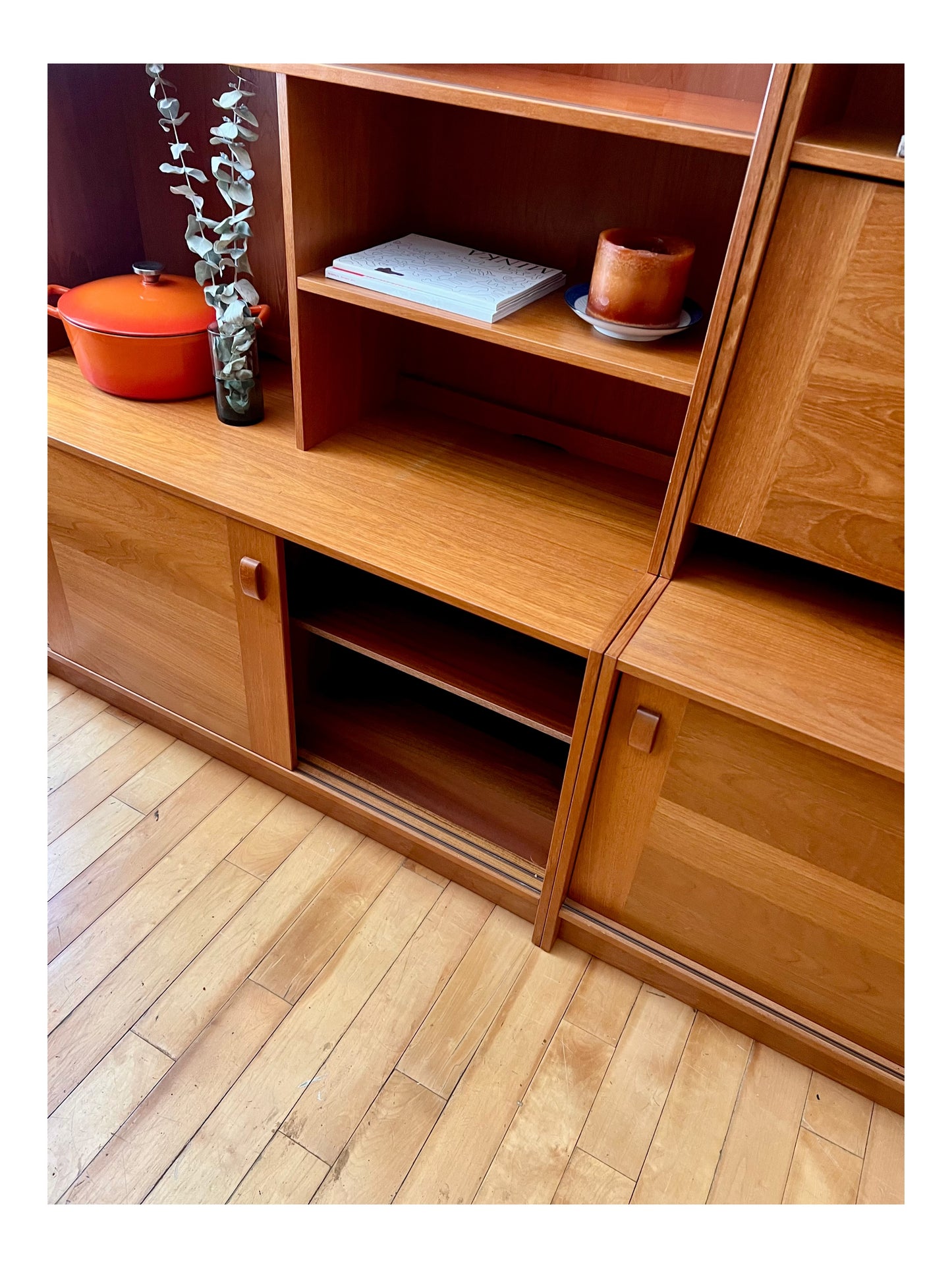 Domino Mobler Set of Two Teak Wall Unit