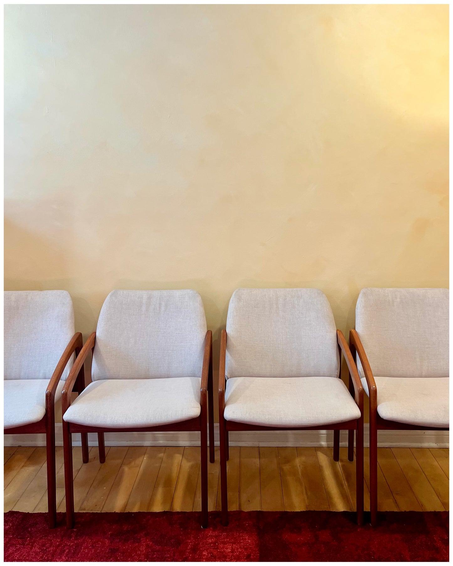 Set of Four Henning Kjaernulf Teak Dining Chairs