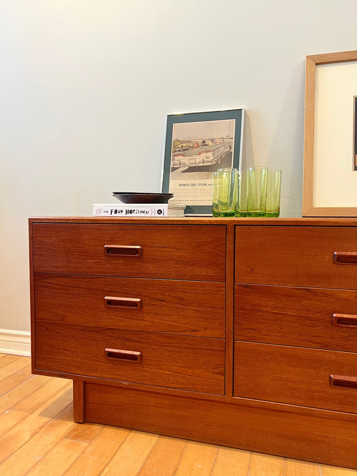 Canadian Teak 9 Drawer Lowboy