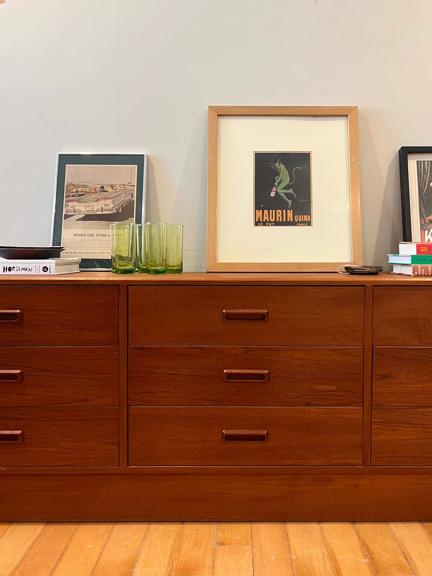 Canadian Teak 9 Drawer Lowboy